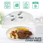 HomeCraft 12-inch Microwave Plate Cover Shield with Magnets