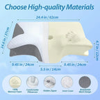 Butterfly Sleep Memory Neck Pillow Slow Rebound Comfortable Memory Foam Sleep Pillow Cervical Orthopedic Neck Massage Bed Pillow
