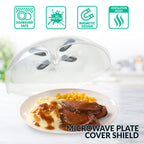 HomeCraft 12-inch Microwave Plate Cover Shield with Magnets