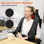 AuraFirm™ 4D Shiatsu Neck &amp; Shoulder Massager with Heat — Deep-Tissue Kneading Relief